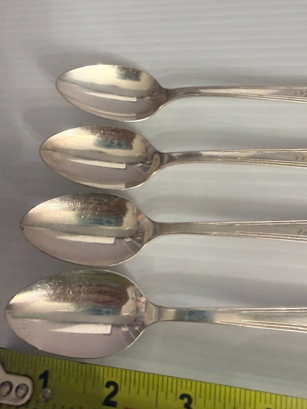 4 Friendship Medality Oneida  Tudor plate Teaspoons 1932 6 1/8" - Picture 4 of 8
